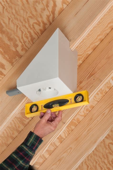 sloped ceiling electrical box|Fan/Fixture Box, 45° Sloped Ceiling, Non.